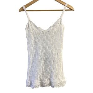 Only Hearts Womens M Camisole White Floral Lace Fairycore Cottagecore Coquette